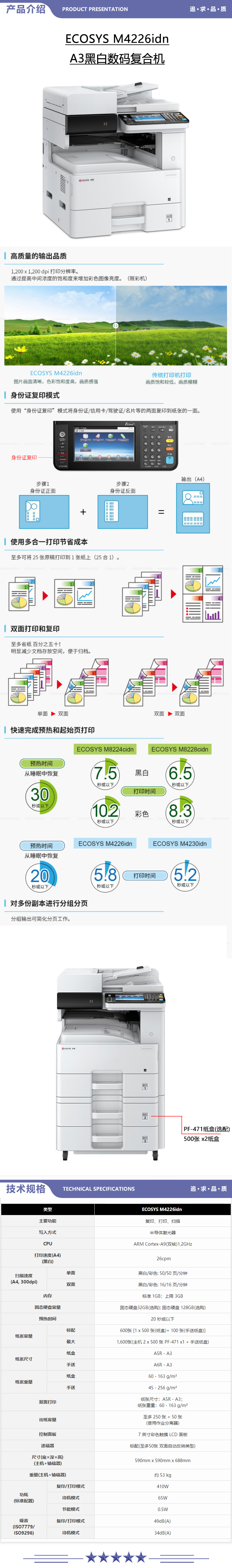 京瓷 Kyocera ECOSYS M4226idn A3黑白数码复合机 26页（复印+打印+扫描+输稿器+单纸盒） 2.jpg