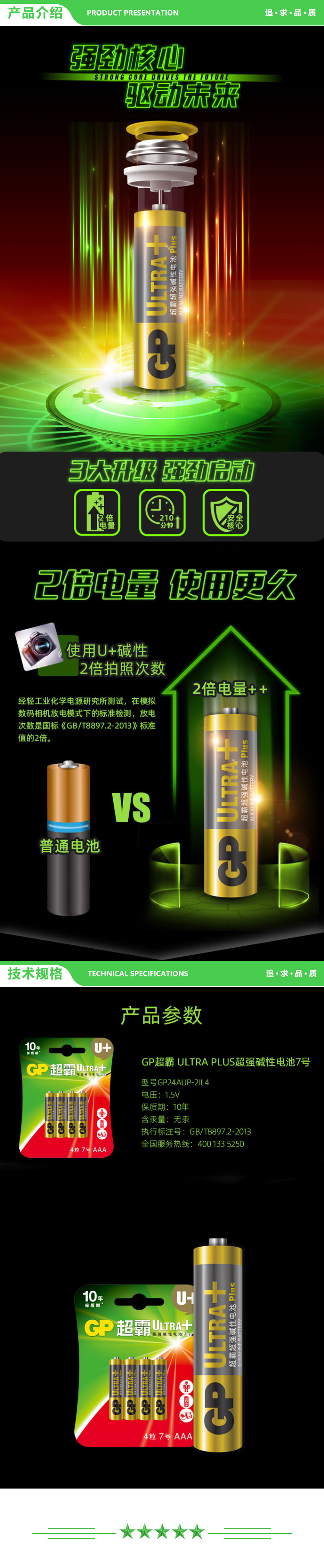 超霸 GP 7号 电池（4粒 超强碱性 适用于儿童遥控车玩具 剃须刀 体重秤门铃等） 2.jpg