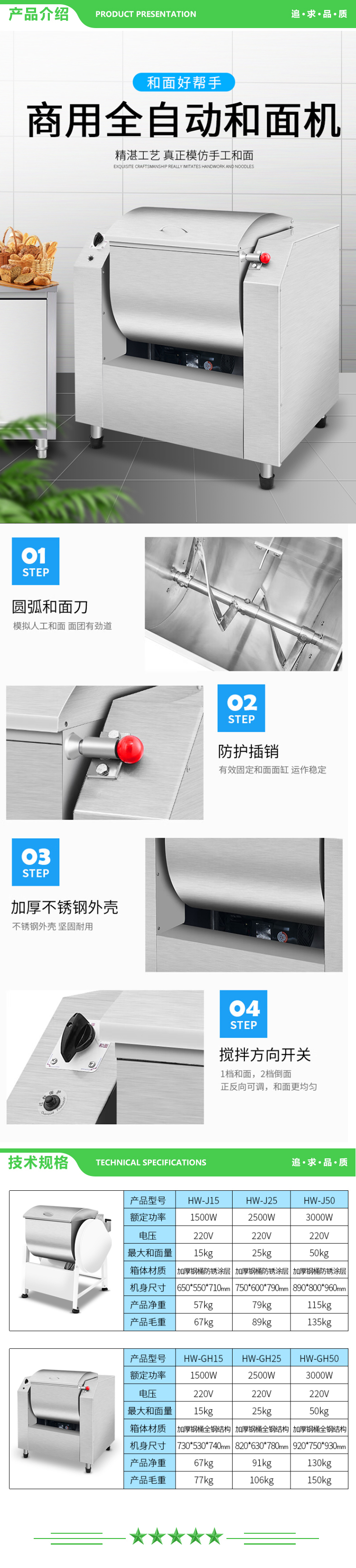英利蒂克 Enlitic HW-GH25 商用和面机 25KG和面量全钢结构 揉面机大型全自动 不锈钢多功能食堂用大容量搅拌机搅面机 2.jpg