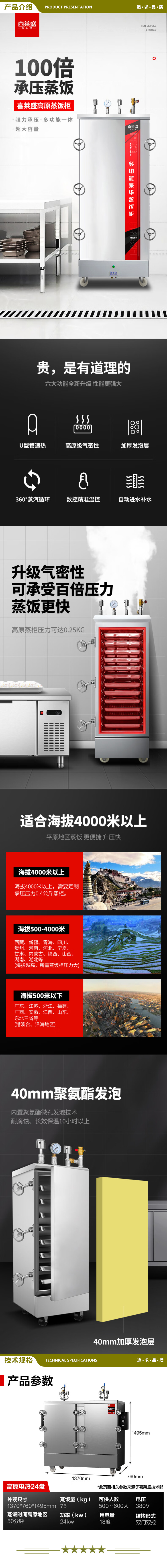 喜莱盛 4000米高原款24盘 蒸饭柜4000米高原款全自动商用电热蒸饭车24盘 食堂大容量蒸饭箱蒸包炉馒头炉 2.jpg