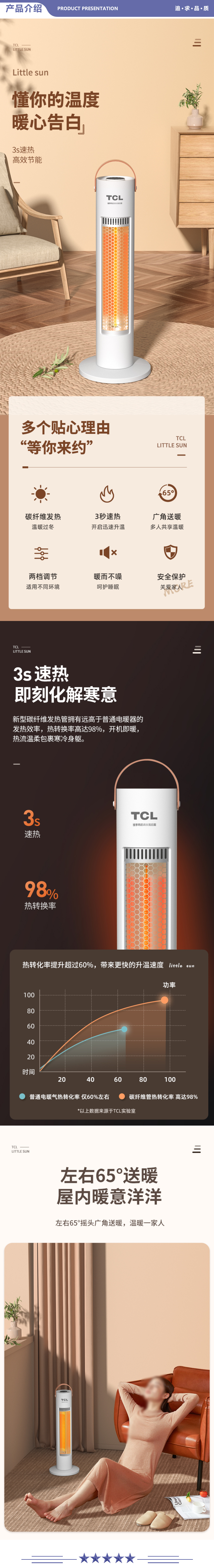 TCL TN21-S06C 取暖器小太阳家用取暖电器客厅烤火卧室塔式电暖器摇头办公室立式暖手暖脚电暖气白色 2.jpg