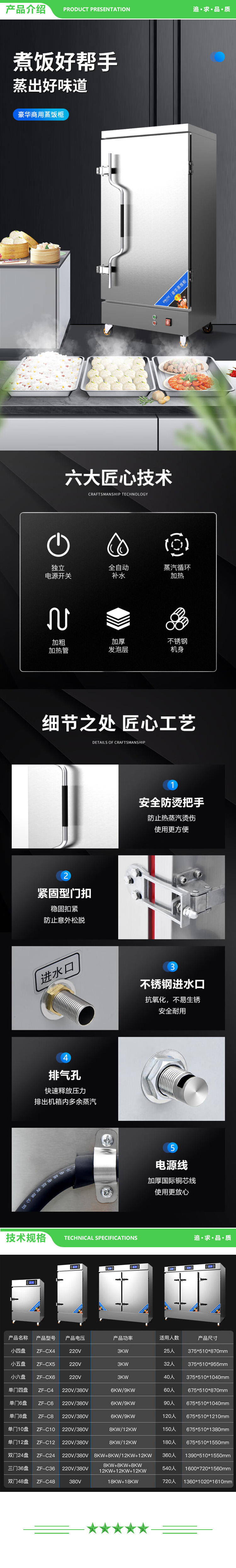 英利蒂克 Enlitic ZF-C8 商用蒸饭柜 8盘蒸箱食堂饭店餐饮设备 安全防干烧全自动蒸柜蒸包炉 电脑款蒸饭车 2.jpg
