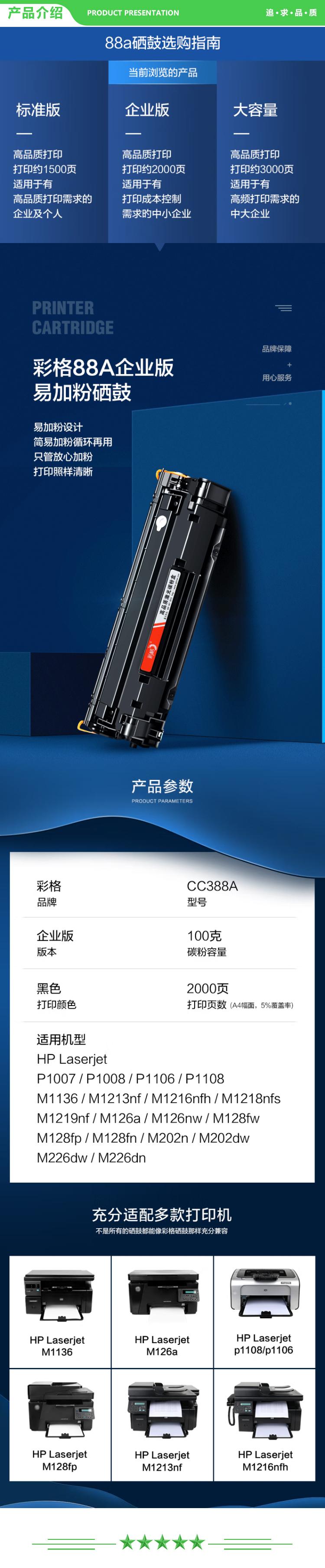彩格 CC388A企业版硒鼓 适用惠普88a硒鼓m1136 m1216nfh m1213nf 226dw m226dn hp1108 p1106 1007 1008.jpg