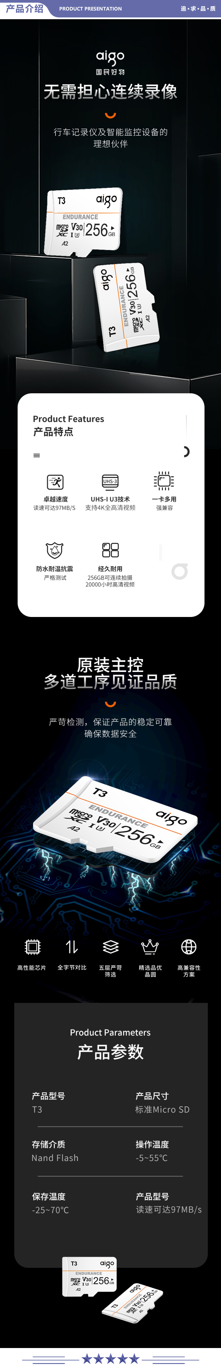 爱国者（aigo）T3 64GB TF（MicroSD）存储卡 行车记录仪&安防监控专用 2.jpg
