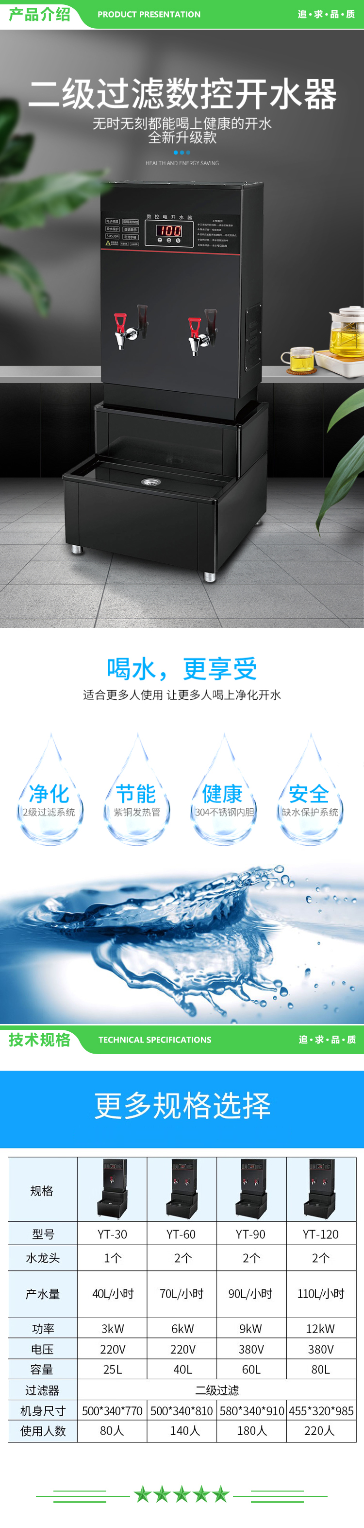 英利蒂克 Enlitic YT-60 商用开水器开水机数控烧水器开水桶全自动电热饮水机学校食堂（配二级过滤） 2.jpg
