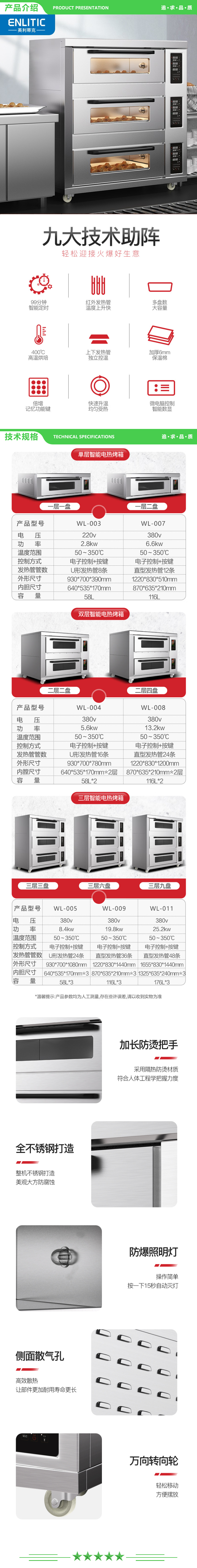 英利蒂克 Enlitic WL-005 商用烤箱 三层三盘 380V-8.4KW 电烤箱电脑款 2.jpg