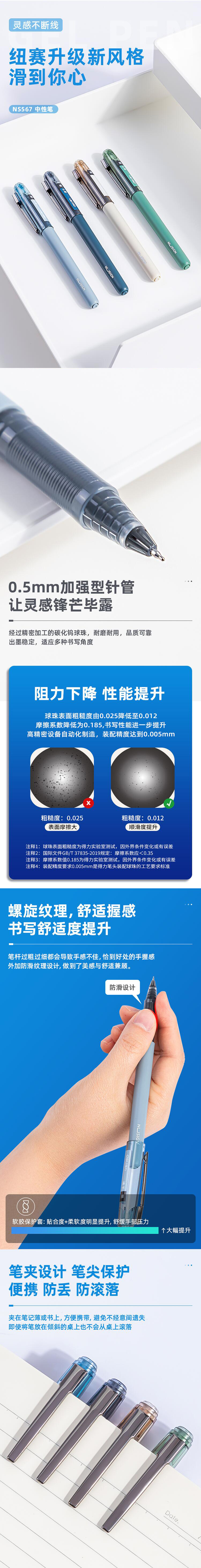 得力 deli NS567 中性笔加强型针管0.5mm速干(黑)(绿杆) .jpg