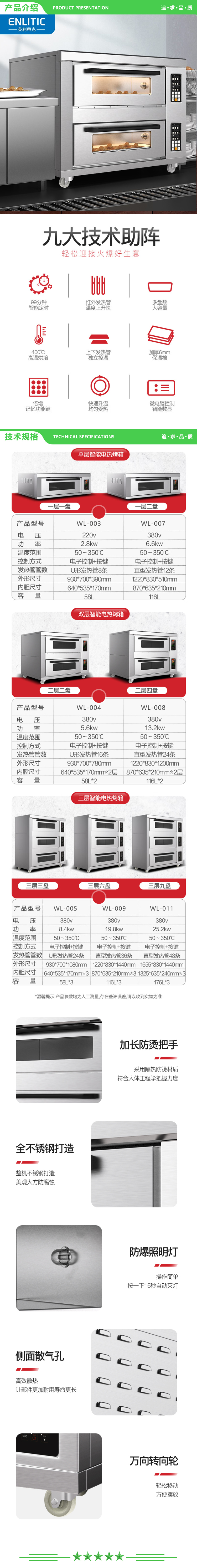 英利蒂克 Enlitic WL-008 商用烤箱 两层四盘 380V-13.2KW 电烤箱电脑款 2.jpg