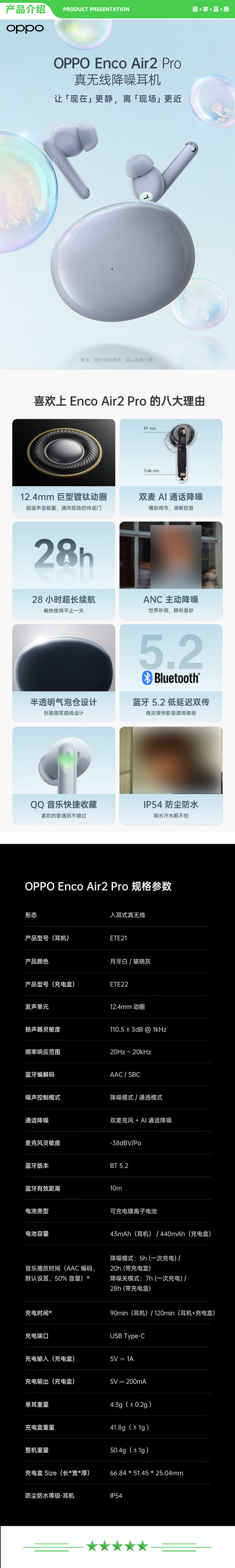 OPPO Enco Air2 Pro ETE21 破晓灰 真无线入耳式降噪蓝牙耳机 音乐游戏耳机 ANC主动降噪 通用小米苹果华为手机 .jpg
