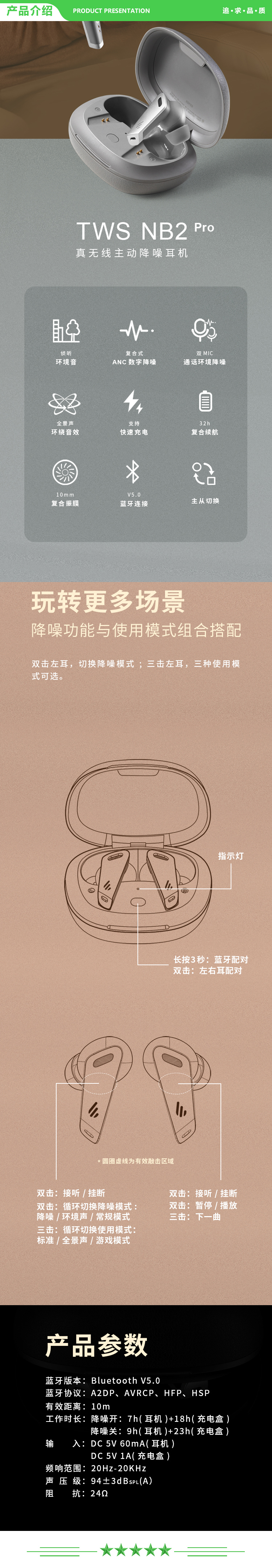 漫步者 EDIFIER TWS NB2 Pro真无线降噪蓝牙耳机 主动降噪 蓝牙耳机 降噪耳机 通用苹果安卓手机 从容白 .jpg