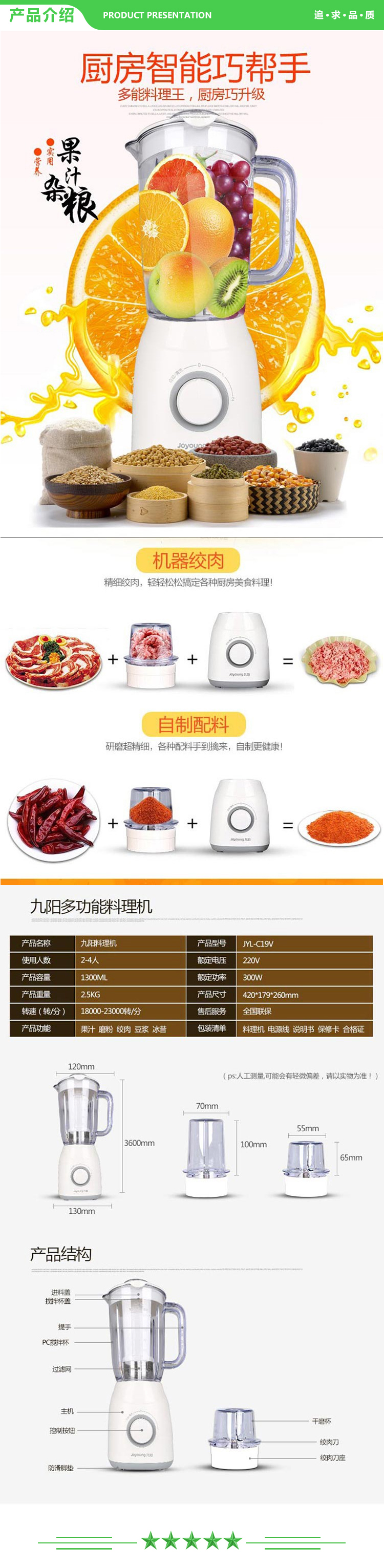 九阳 Joyoung C19V 料理机多功能大容量料理机磨粉米糊电动辅食 绞肉搅拌豆浆机榨汁机.jpg