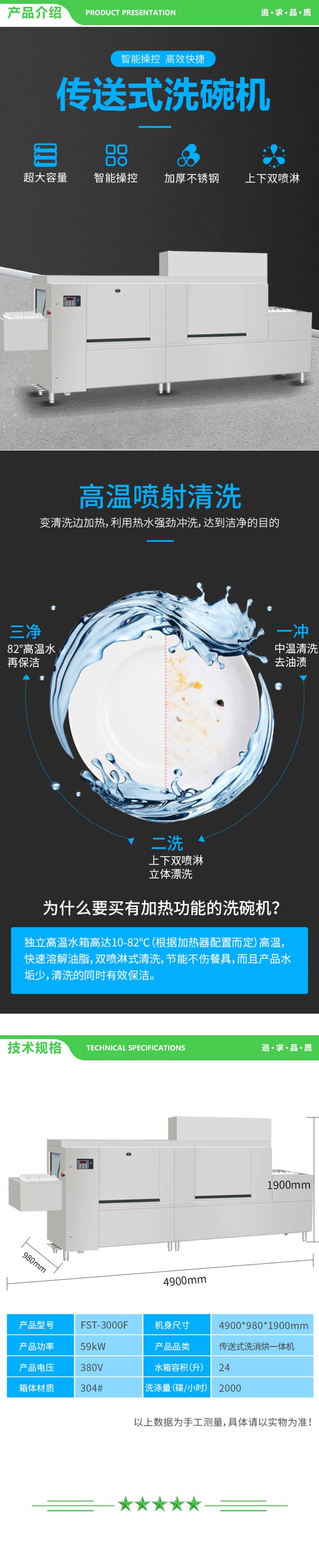英利蒂克 Enlitic FST-3000F 商用传送式洗烘一体机长龙洗碗机隧道式 2.jpg