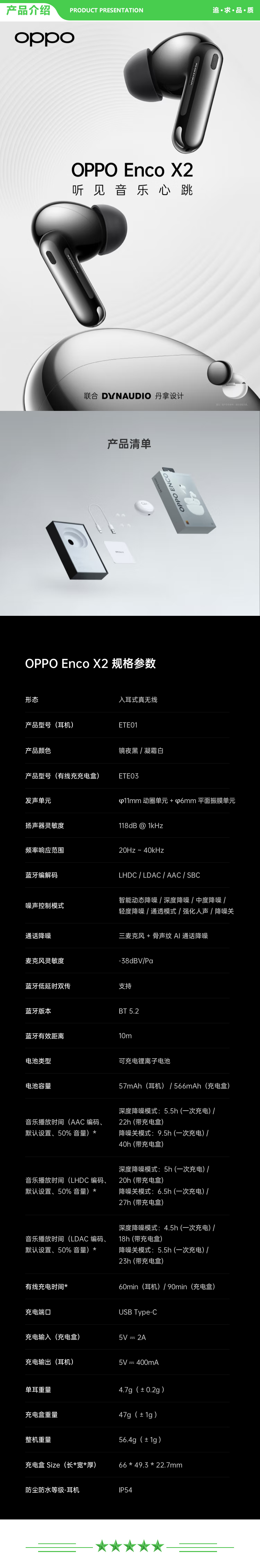 OPPO Enco X2 ETE01 镜夜黑 真无线入耳式蓝牙耳机 降噪游戏音乐运动耳机 久石让调音 通用苹果华为小米手机 有线充版 .jpg