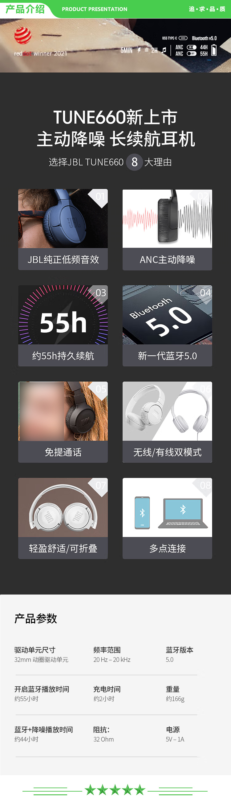 JBL TUNE 660NC 头戴式无线降噪耳机 无线蓝牙耳机 运动耳机 音乐耳机 通用苹果华为小米手机 深海蓝 .jpg