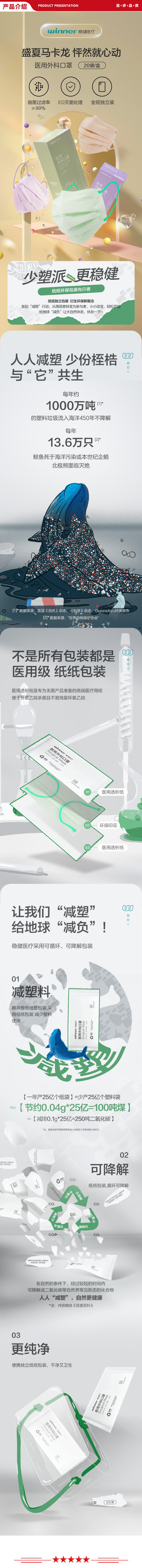 稳健 Winner 一次性医用外科口罩 20只独立包装 灭菌级马卡龙系列-温柔紫-.jpg