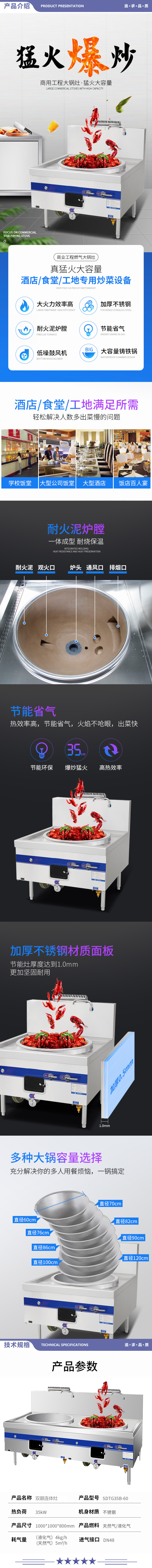 英利蒂克 Enlitic SDGT35-70B-82 商用燃气大锅灶双头猛火灶食堂节能天然气液化气灶台 2.jpg