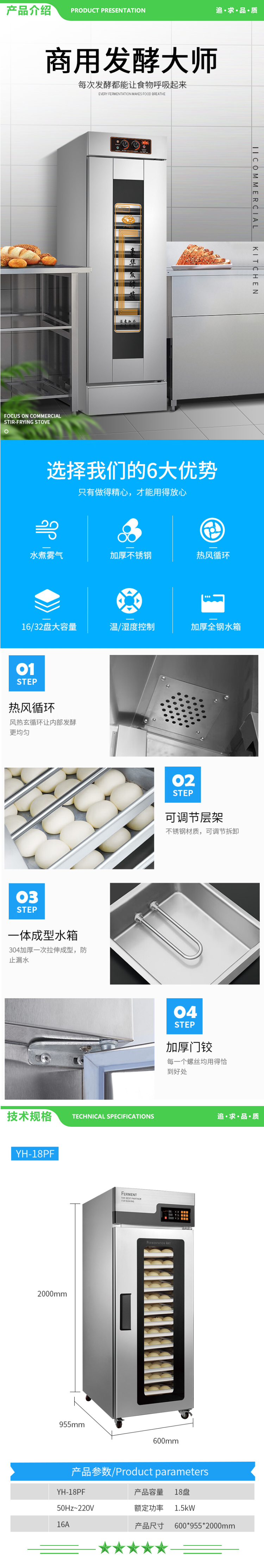 英利蒂克 Enlitic YH-18PF 商用喷雾发酵箱 发酵机18盘水煮雾化加湿智能电脑面板温湿双控-18层加温加湿 2.jpg