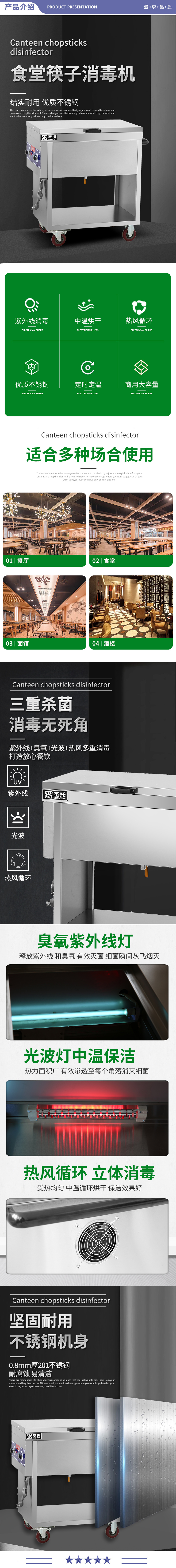 圣托（Shentop） ZTP1000-CS7 筷子消毒机立式碗筷餐具厨房食堂紫外线热风循环高温烘干大容量不锈钢 2.jpg