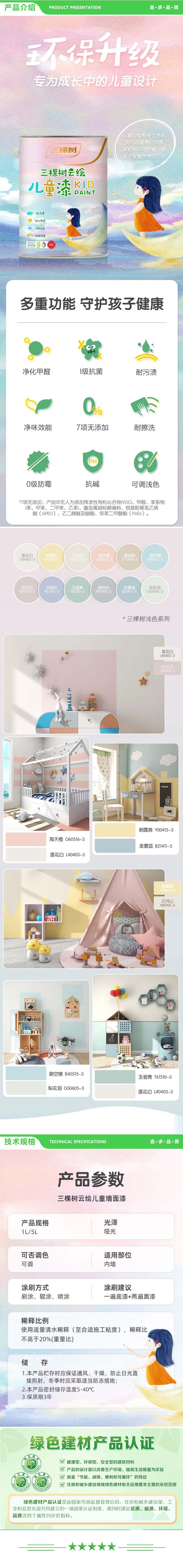 三棵树漆 SKSHU 5L 柔雾蓝 乳胶漆（云绘儿童漆 墙面漆涂料） 2.jpg
