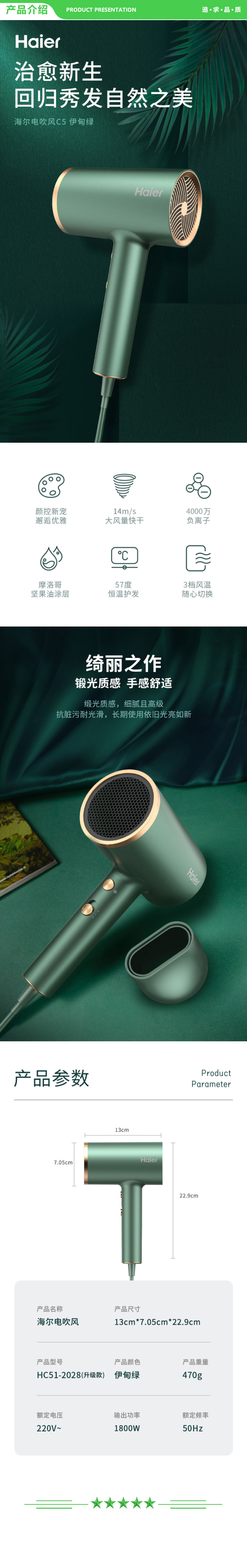 海尔 Haier HC51-2028  电吹风机家用 大功率速干 负离子恒温护发吹风筒 .jpg