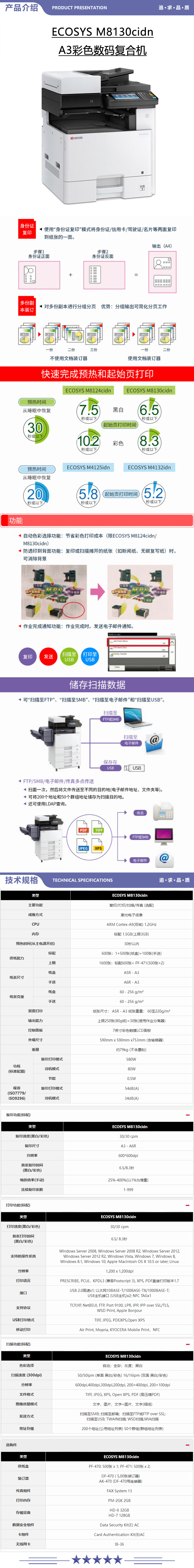 京瓷 Kyocera ECOSYS M8130cidn A3彩色数码复合机 30页（复印+打印+扫描+输稿器+单纸盒） 2.jpg