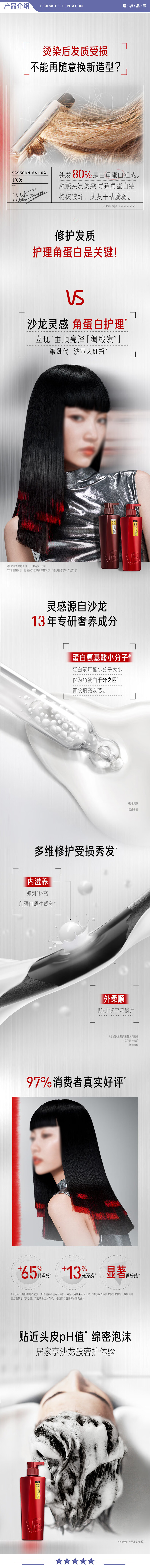沙宣 角蛋白护理-洗护套装600g 洗护套装 修护水养洗发水洗400g+护200g红色大红瓶洗护套装年货礼盒男女 2.jpg
