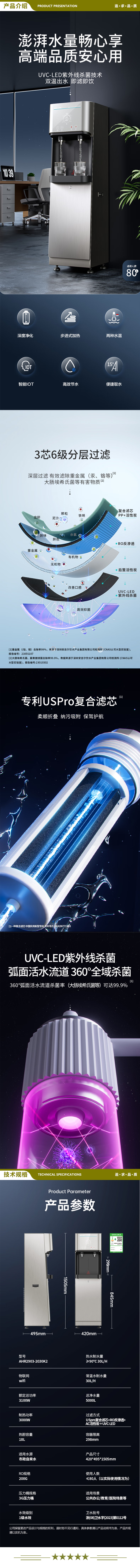 安吉尔（ANGEL） AHR2903-2030K2 商用净水器开水器RO反渗透净饮一体机净水器步进式加热直饮机饮水机 2.jpg