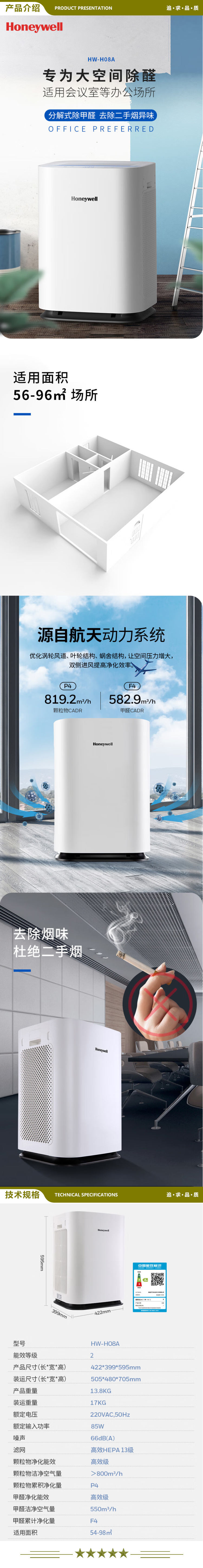 霍尼韦尔（honeywell） HW-H08A 空气净化器办公会议商用除甲醛PM2.5二手烟除菌大空间 2.jpg