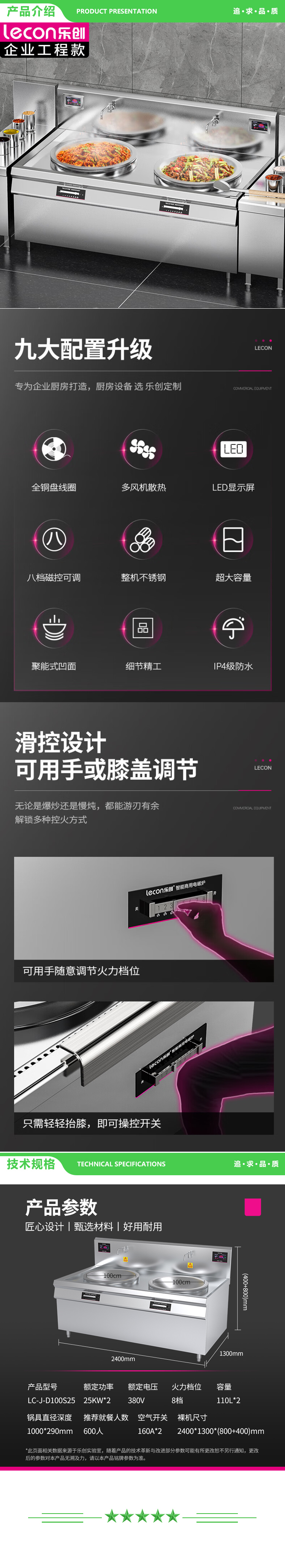 乐创 lecon LC-J-D100S25 商用双头大锅灶 锅径1000 25KWx2酒店饭堂企业电磁灶 2.jpg