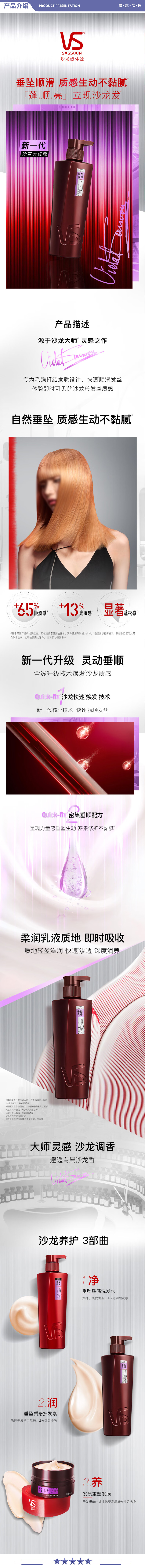 沙宣 垂坠顺柔-护发素400g 护发素 护发素垂坠柔顺400g柔顺护发乳润发乳大红瓶男士女士通用 2.jpg