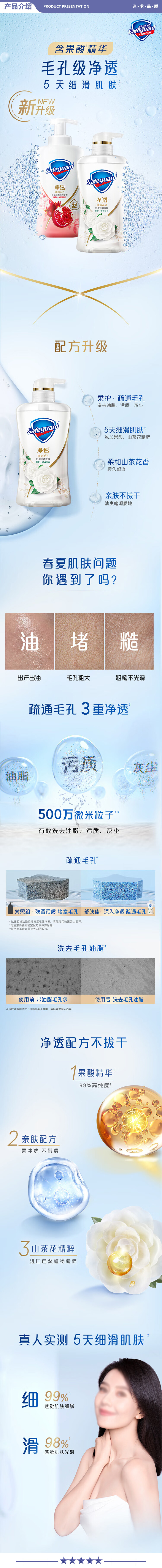 舒肤佳 红石榴香400gx2 沐浴露 净透泡沫 含果酸 男女士通用 2.jpg