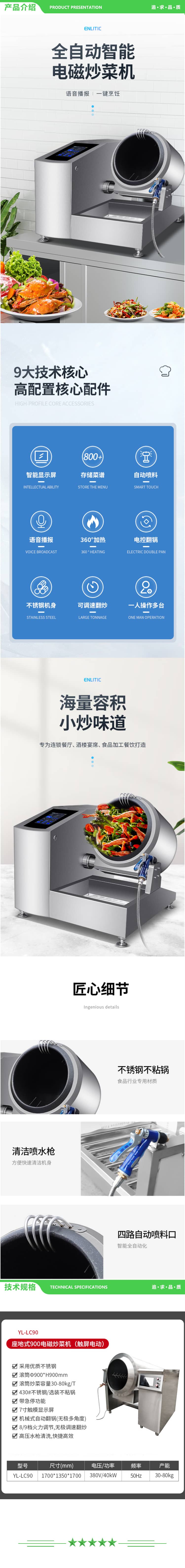 英利蒂克 Enlitic YL-LC90 炒菜机商用 全自动智能炒菜机器人电磁多功能电炒锅大型滚筒翻炒机 2.jpg
