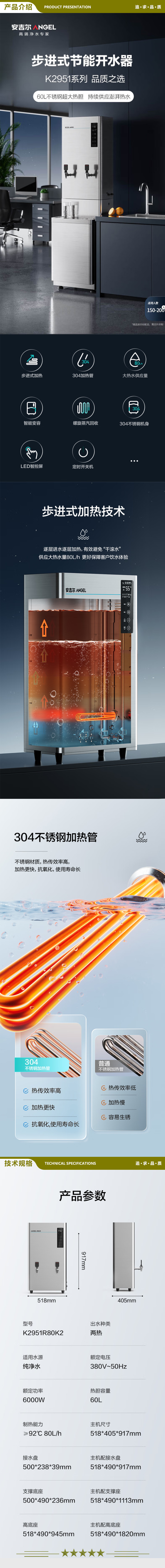 安吉尔（Angel） K2951R80K2 步进式开水器商用不锈钢 智能变容 全自动进水 开水器 80L1H 2.jpg