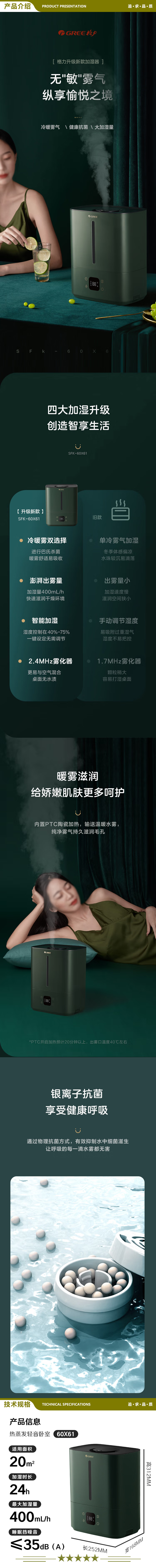 格力（GREE） 60X61 加湿器卧室静音 热蒸发鼻炎空气加湿器婴儿孕妇 大容量6L桌面落地式客厅 大雾量上加水智能 2.jpg